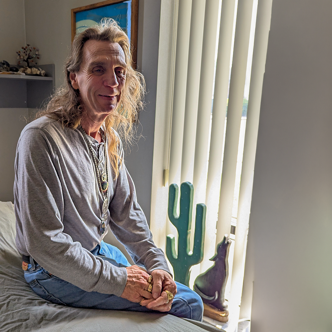 Al Brown in his treatment space at Holistic Healing.